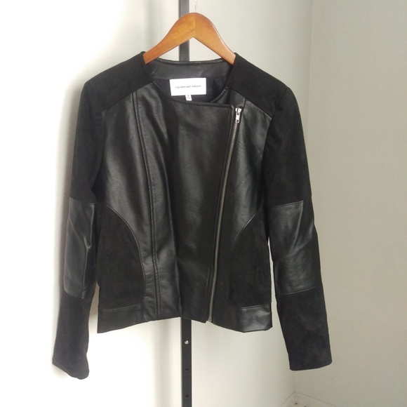 Cupcakes & Cashmere Moto Jacket - Vegan 2 Tone (S) - Picture 8 of 11